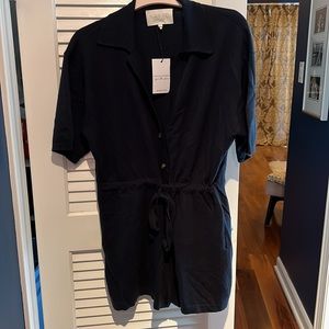 Naked Cashmere navy romper NWT